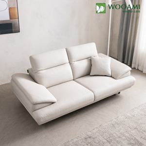[매장진열상품]우아미가구 티앙 3인 무빙헤드 가죽 소파 2color