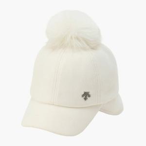 데상트골프모자 VQA DQ42WFCPO6-IVYG 여성 폴더블 이어워머 방한캡 / Ivory