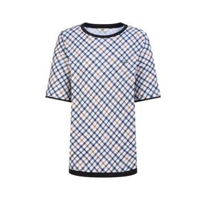 닥스 골프 여성 25SS 베이지 체크 반팔티셔츠 WNTS5B402I1