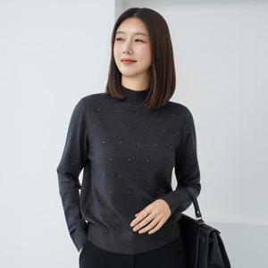 엄마옷 마담4060 반목캐시도트니트 데일리 중년여성 -ZKN2512023-