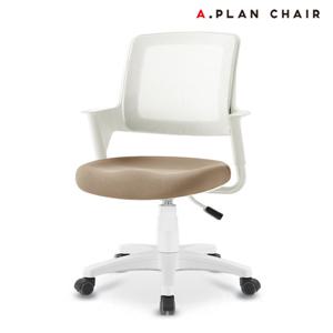 [에이플랜체어]D3 화이트 학생용 패브릭 의자(DW371)