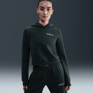 나이키후드티 SQJ IM7495-390 스포츠웨어 피닉스 플리스 여성 슈렁큰 후디