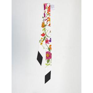 GUCCI 프린트 실크 트윌 리본 8251219060