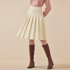 [매긴]미디 니트 플리츠 스커트_PBMF5W1SK8291