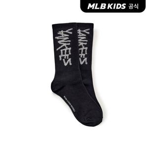 [MLB키즈공식]26N 스트릿 스케이트 양말 NY (Black)7ASOB056N-50BKS