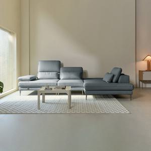 [다우닝] 모션 4인 오픈코너 쿼드 스윙 전체 천연가죽 소파