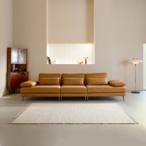 [다우닝] 모션 3.5인 쿼드 스윙 전체 통가죽 소파