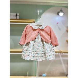 압소바HM (아기원피스)릴 가디건 원피스세트(코랄핑크) (Q3A1125101)