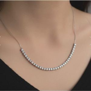 로이드 다이아 하프 테니스 2.5mm 14K 목걸이 LNF25041D