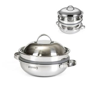 키친아트 통3중 인덕션 프리미오3 궁중 찜냄비 24CM