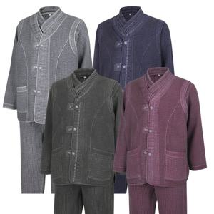 [파파브로] 남성 도톰한 사이드 허리밴딩 천연염색 생활한복 세트 SS-HBW-Q018