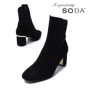[소다 공식] SODA 여성 스판 앵글부츠 ALB015 DA10 (6cm)