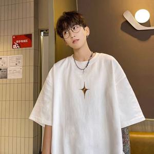 루즈핏 프린팅 면 반팔 티셔츠(3Color) UNC-040115