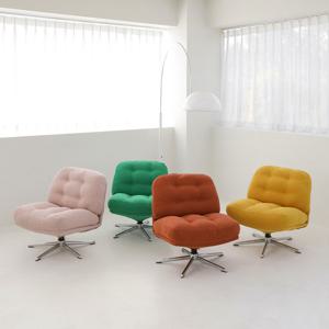 밀라 디자인 패브릭 1인용 소파 회전 카페 안락의자