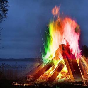 가루 감성 불꽃 무지개빛 RD-11172 10g 오로라 캠프 파이어 가루 불멍