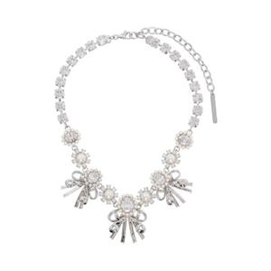 25 FW 슈슈 통 여성 실버 컬리 헤어 선플라워 다이아몬드 체인 네크리스 241901F023022