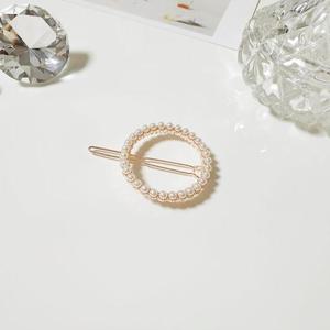 데일리 고급스러운 써클 진주 수동핀 머리핀 3