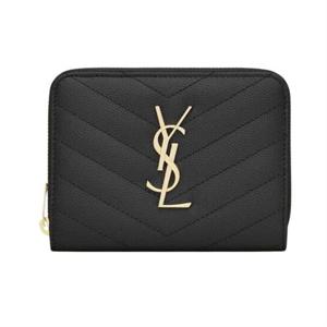 생로랑 모노그램 컴팩트 지퍼 어라운드 지갑 668288BOW011000