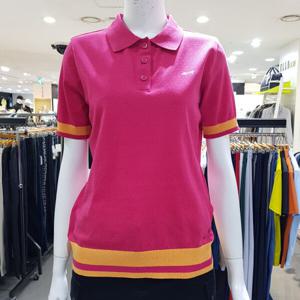 [루이까스텔]여성아이비리그투톤배색여름반팔니트/7LDSW401_BP