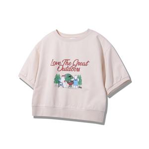 [지프] 여성 루즈핏 7부 소매 반팔 티셔츠 JQ2TSF252