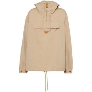 프라다 트라이앵글 로고 코튼 윈드브레이커 P551OSOOO14F5