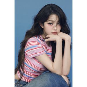 타미데님 여성 멀티 스트라이프 링거티 T32F6TTO15TWT1