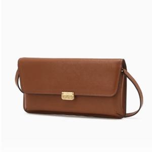 [닥스] 브라운 체크 소가죽 미니 크로스백 DCWA5F874W2