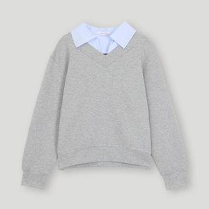 [코데즈컴바인] 카라배색 스웨트 티셔츠 (CKC-TS509W8)