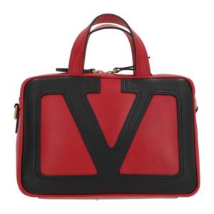 발렌티노 레드 나파 가죽 맥시 V로고 핸드백 7W2B0R73 PTJAKV