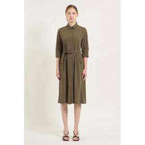 [비씨비지]셔츠카라 일자핏 원피스  B5C8O685