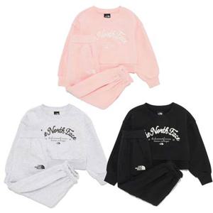 노스페이스키즈 셋업 NM5MR58 앨리슨 스웨트 세트 맨투맨