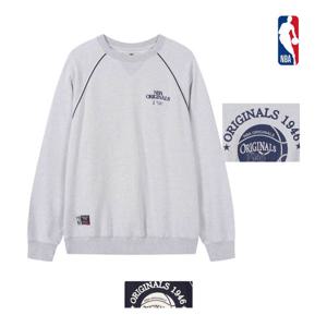 [엔비에이]남녀공용 ORIG_INALS46 세미루즈핏 라글란 맨투맨 N254TS051P