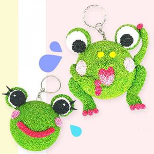 토단 귀여운 봄 개구리 열쇠고리 (5인용) 봄