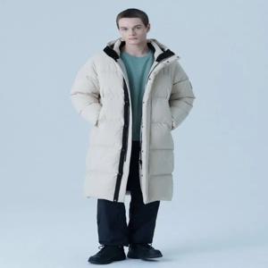 [휠라(프리미엄)]후드 스트레치 구스다운 롱패딩자켓 FS2DJF4103X PBG