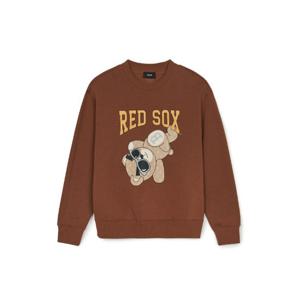 M MLB긴팔티 GQC 3AMTE0246-43BRL 빅 메가베어 오버핏 기모 맨투맨 보스턴 레드삭스