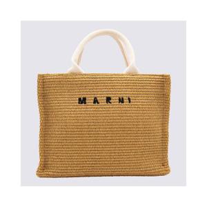 25FW Marni Biscuit raffia 스몰 shopping 백 SHMP0077U0P3860Z0R42 TP563469004