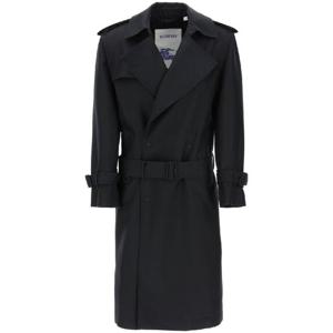 24FW Burberry 블랙 실크 blend 트렌치 코트 8088822A1189 TP565459347
