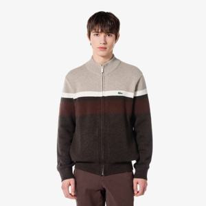 [라코스테공식] 남성 하이넥 컬러블럭 가디건 AH701E-54N SHI