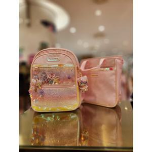 프렌치캣5 여아세트 핑크투명포켓책가방 보조가방 (Q61DG20112021)