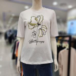 [조이너스]여성 캐주얼 25신상 라운드 반팔 티셔츠 JAFU4WKS 910