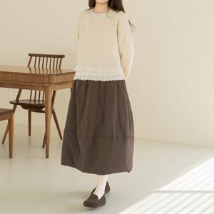 엄마옷 마담4060 내추럴포엠 볼륨패딩스커트 데일리 여성 -ZSK2512006-