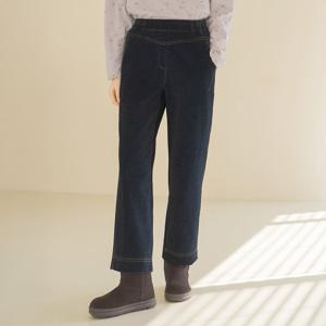 엄마옷 마담4060 내추럴포엠 포근데님통기모팬츠 데일리 여성바지-ZPN2512060-