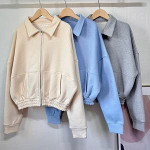 나야홍 / 빅사이즈아우터 V877L512 기모나그랑크롭집업 YY