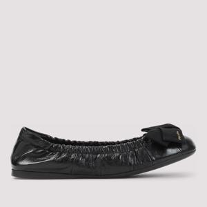 프라다 라운드 토 보우 디테일 발레리나 1F322OF005 ZJB F0002