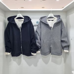 [행텐주니어]밍크 퍼 투웨이 후드 골지 점퍼14540-134-803-05