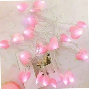 40구 하트뿅 가랜드전구 6M 핑크 무드 조명