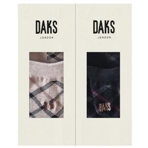[닥스(양말)]DB22452 숙녀단목 전체체크 2족세트
