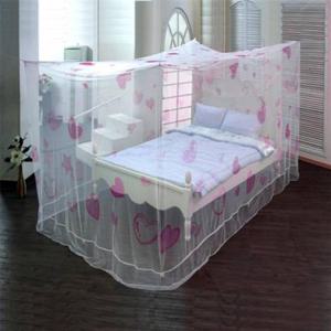 러브 하트 사각 모기장 침대  캠핑 방충망 대형