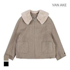 [반에이크][반에이크] 퍼카_라 헤링본 집업자켓_VB2YJKU101D (P0