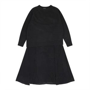 [코데즈컴바인] 니트 풀오버 우븐 원피스 셋업 (CJD-OP513WA)